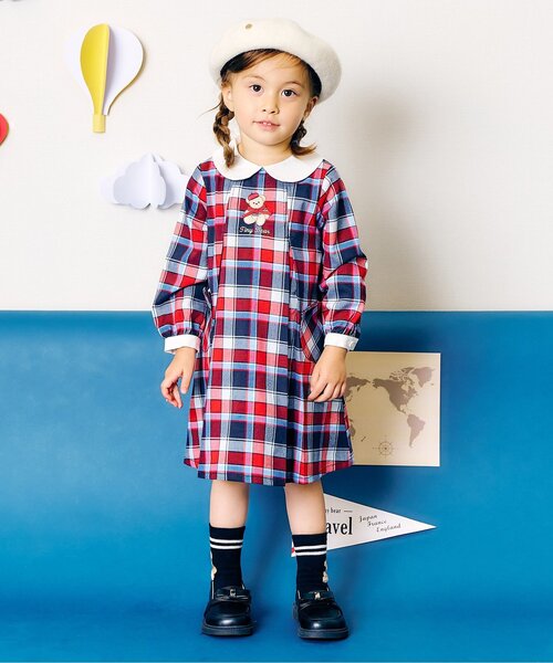 apres les cours ワンピース tiny bear ストライプ＆チェック