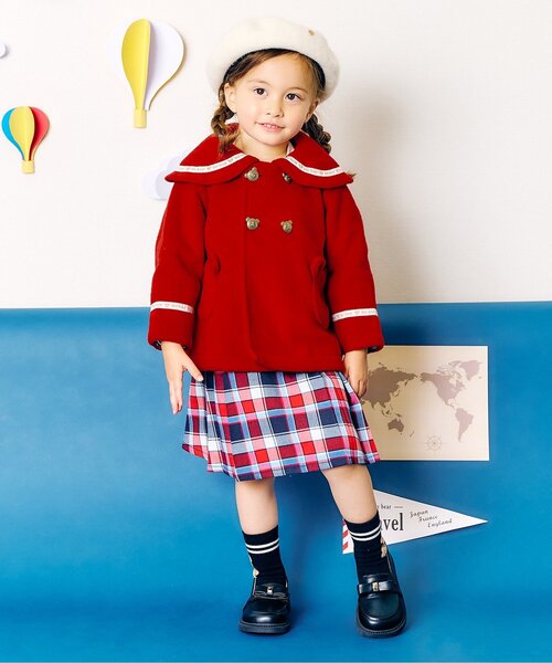apres les cours（アプレレクール） ワンピース tiny bear ストライプ