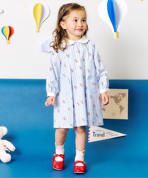 apres les cours ワンピース tiny bear ストライプ＆チェック