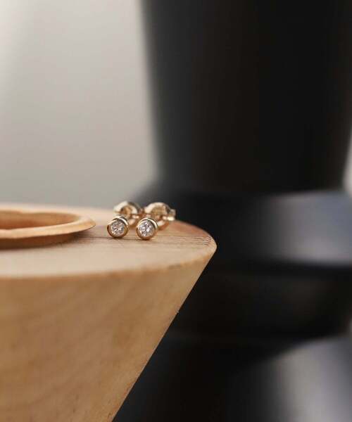 ピアス プチダイヤワントップピアス レディース_6