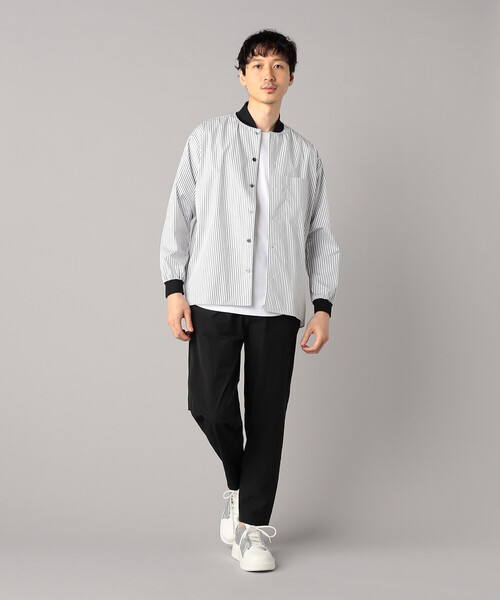 β MEN（ベータ・メン） ブルゾン アウター ストライプシャツ ブルゾン