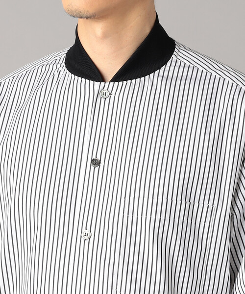 β MEN（ベータ・メン） ブルゾン アウター ストライプシャツ ブルゾン