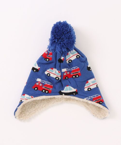 Kids Foret（キッズフォーレ） ニット帽 ニットキャップ 働く車柄