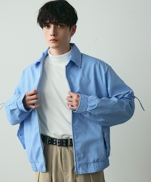 R*O様 MARNI ブルゾン ストライプ ジップアップ　ジャケット Shoowtime（ショウタイム） ブルゾン アウター Striped Zip Blouson