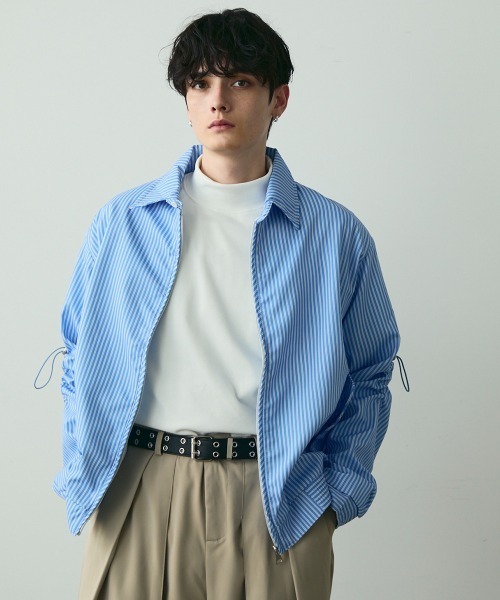 Shoowtime（ショウタイム） ブルゾン アウター Striped Zip Blouson