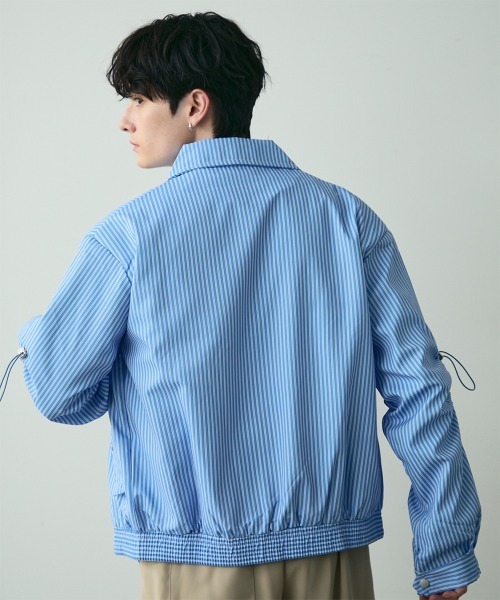 Shoowtime（ショウタイム） ブルゾン アウター Striped Zip Blouson