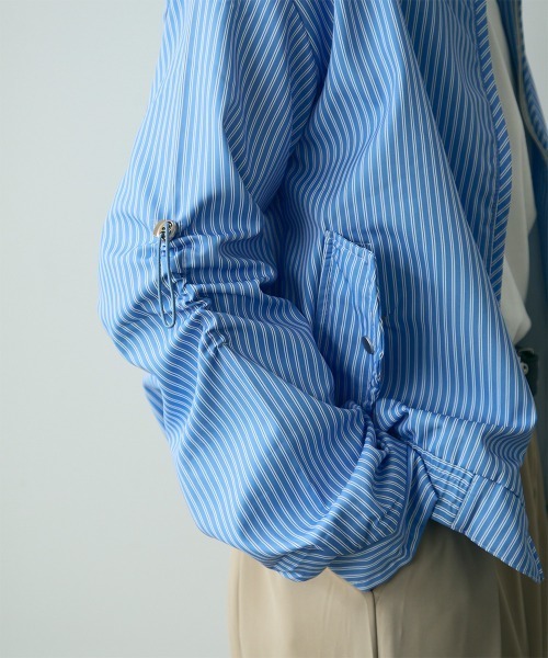 ストライプ柄 ジップアップジャケット サイズ3 WETTEMPT（ウィテンプト）の「ZIP STRIPE JACKET / ジップストライプ