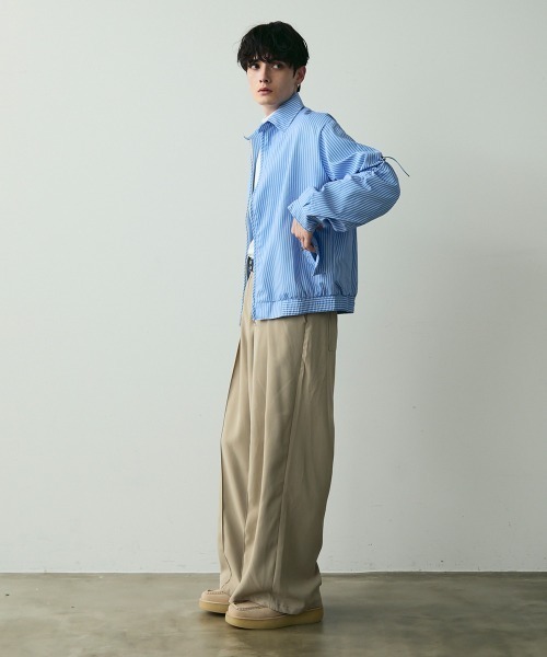 Shoowtime（ショウタイム） ブルゾン アウター Striped Zip Blouson