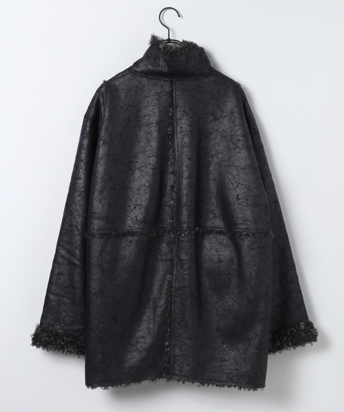 JEANASIS ムートンコート ボアコート リバーシブルムートンファー