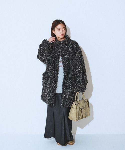 JEANASIS（ジーナシス） ムートンコート ボアコート リバーシブル