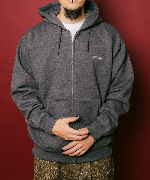 Subciety（サブサエティ） パーカー Trademark zip hoodie メンズ