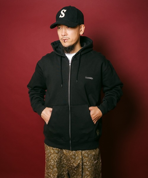 Subciety（サブサエティ） パーカー Trademark zip hoodie メンズ