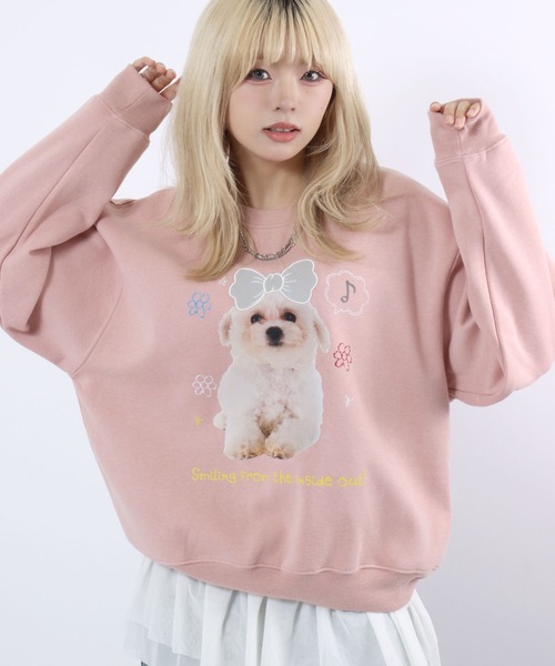 トレーナー スウェット おしゃれねこちゃん わんちゃんアニマル