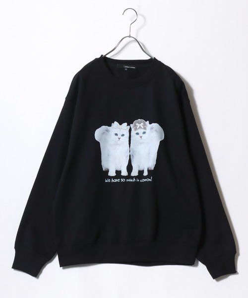トレーナー スウェット おしゃれねこちゃん わんちゃんアニマル