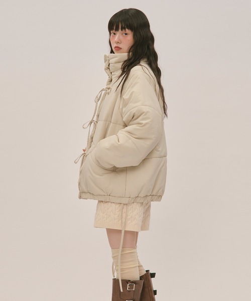 loin nuit ブルゾン アウター ribbon padding blouson / リボン