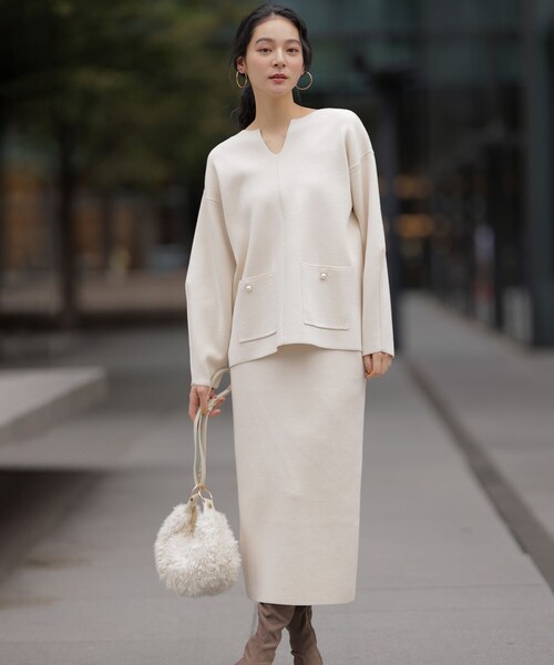 組曲（KUMIKYOKU） セットアップ スムースストレッチニットアップ