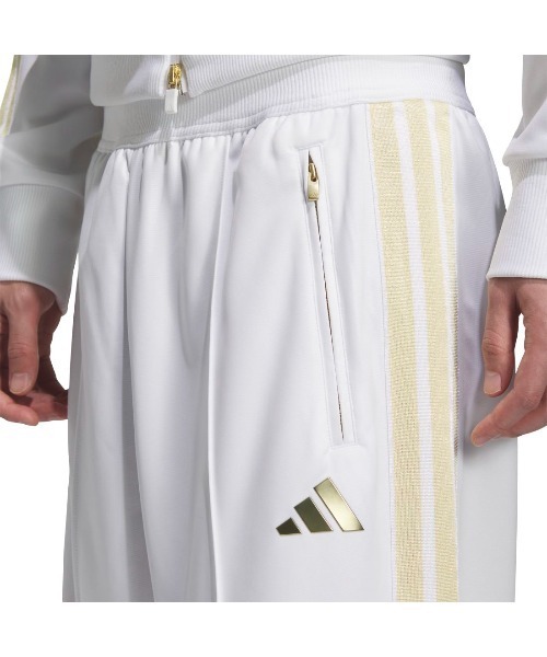 日本未発売アディダス オリジナルス　トラックパンツトレフォイルゴールド×ホワイト adidas（アディダス） パンツ adidas Staygold ルーズフィット フル