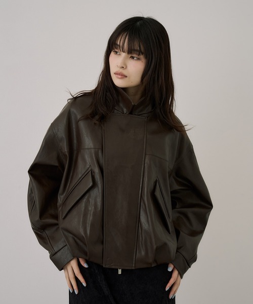 UNITED TOKYO 羊革 フード付き レザージャケット M ブラック UNITED TOKYO の名作、レザージャケット - UNITED TOKYO