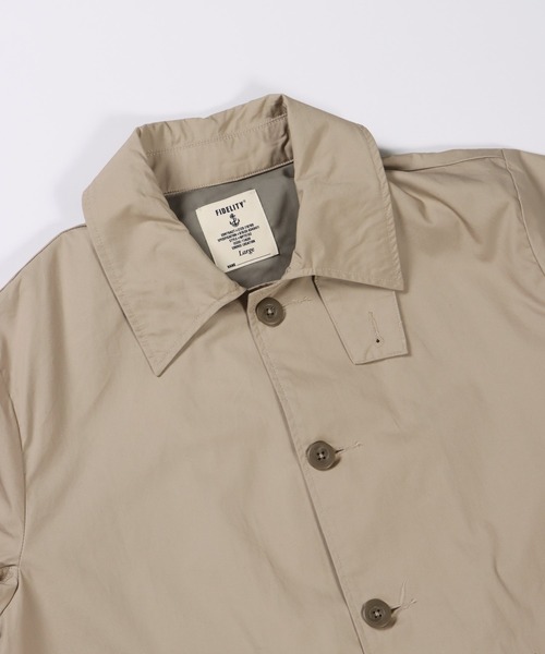 「FIDELITY」 トレンチコート LARGE オリーブ メンズ_画像3