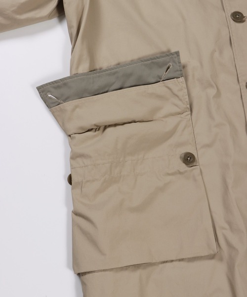 「FIDELITY」 トレンチコート LARGE オリーブ メンズ_画像5
