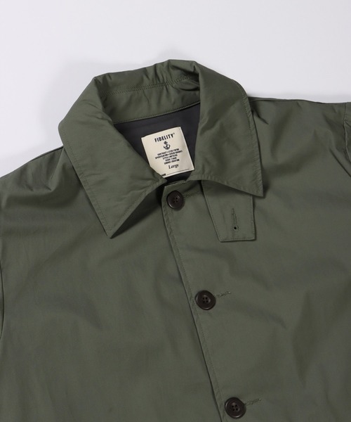 「FIDELITY」 トレンチコート LARGE オリーブ メンズ_画像9