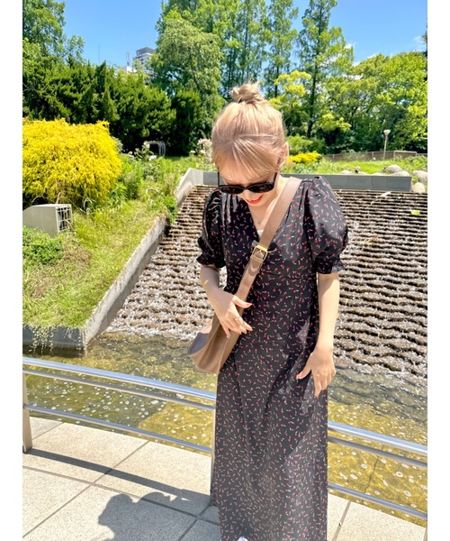 「JUMELLE」 半袖ワンピース M ブラック レディース_画像3
