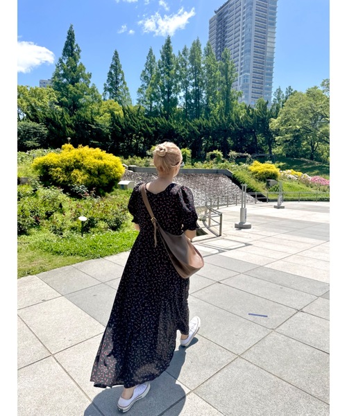 「JUMELLE」 半袖ワンピース M ブラック レディース_画像4