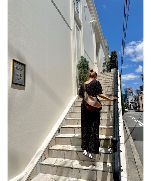「JUMELLE」 半袖ワンピース M ブラック レディース_画像7