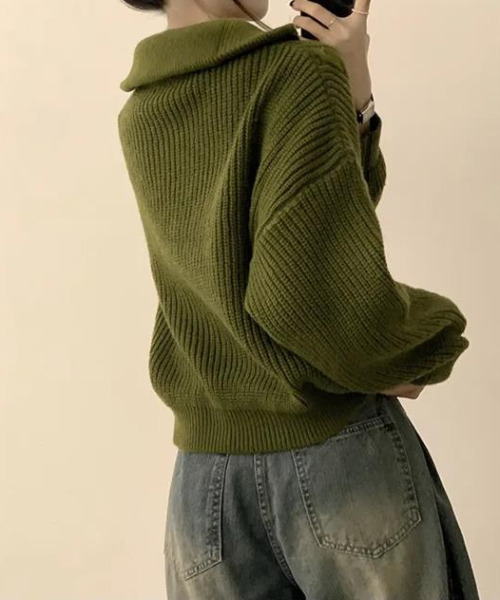 s*2様 【定価以下】KITH ケーブルニット カーディガン ダークグリーン S ニット セーター ダブルジップ ケーブル編みニットカーディガン