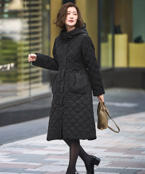 【美品】RUIRUE BOUTIQUE 2WAY キルティング ロングコート RUIRUE BOUTIQUE（ルイルエブティック） コート アウター キルティング