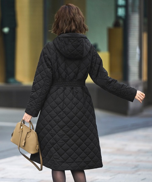 RUIRUE BOUTIQUE キルティング フードコート　ブラック　新品 RUIRUE BOUTIQUE（ルイルエブティック） コート アウター キルティング