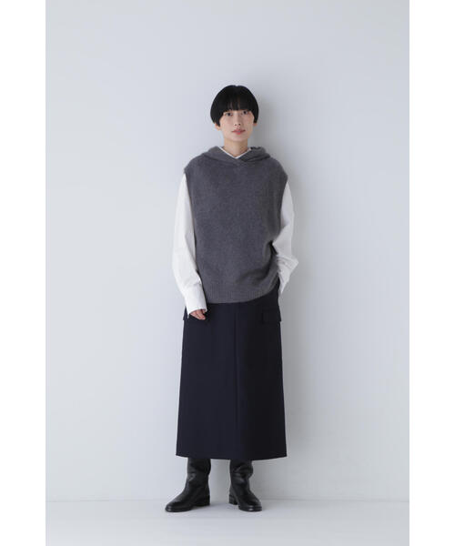 「human woman」 ニットベスト MEDIUM ベージュ レディース_画像8