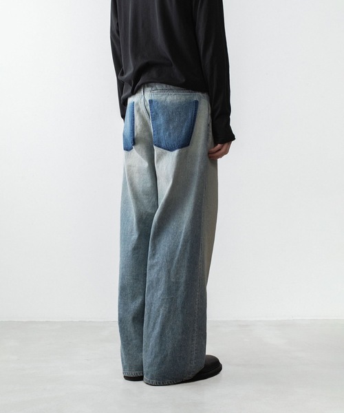 アタッチメント 22SS ワイドデニム パンツ ATTACHMENT（アタッチメント） ジーンズ 11OZ デニム ワイドジーンズ