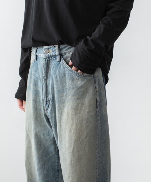 アタッチメント 22SS ワイドデニム パンツ ATTACHMENT（アタッチメント） ジーンズ メンズ : ZOZOTOWN Yahoo!店