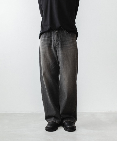 KAZUYUKI KUMAGAI ATTACHMENT 11ozワイドデニム ATTACHMENT（アタッチメント） ジーンズ 11OZ デニム ワイドジーンズ