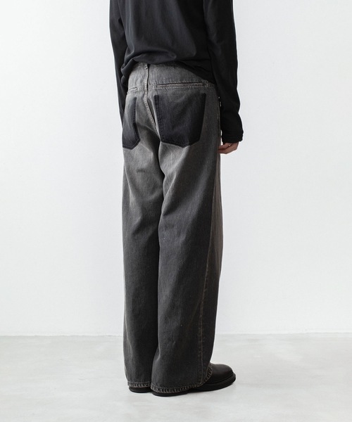 ワイドパンツ ジーンズ 11OZ デニム ワイドジーンズ / 11OZ DENIM WIDE JEANS メンズの画像