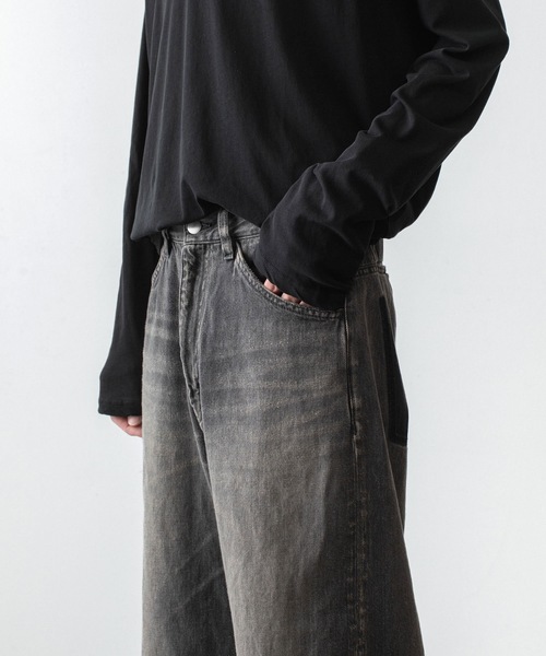 アタッチメント 22SS ワイドデニム パンツ ATTACHMENT（アタッチメント） ジーンズ 11OZ デニム ワイドジーンズ