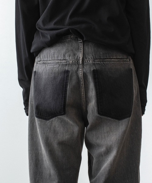ワイドパンツ ジーンズ 11OZ デニム ワイドジーンズ / 11OZ DENIM WIDE JEANS メンズの画像