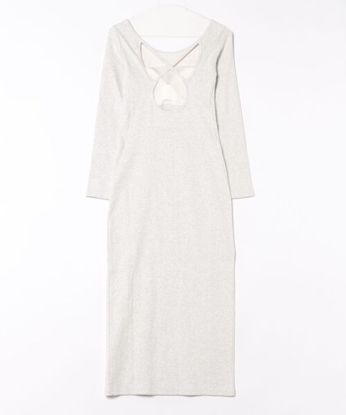 「GYDA」 長袖ワンピース FREE ライトグレー レディース_画像2