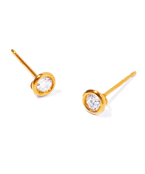 ピアス 「les bon bon」K18 vetra diamond pierce pair/べトラ ダイヤモンド ピアス BOB794 レディースの画像