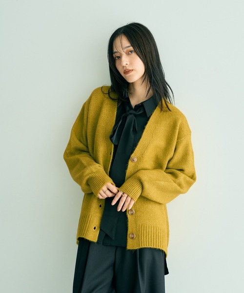 YECCA VECCA（イェッカヴェッカ） カーディガン ミドル丈Vネック