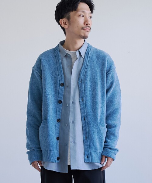 coen（コーエン） カーディガン ソフトタッチモールニットカーディガン