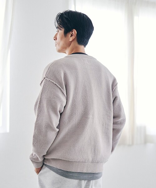 coen（コーエン） カーディガン ソフトタッチモールニットカーディガン