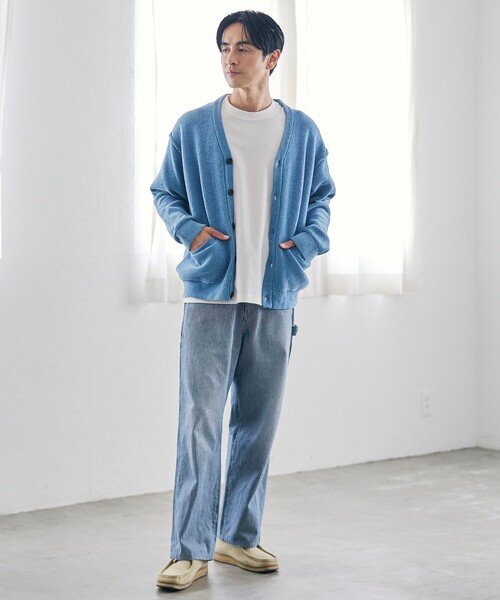 coen（コーエン） カーディガン ソフトタッチモールニットカーディガン