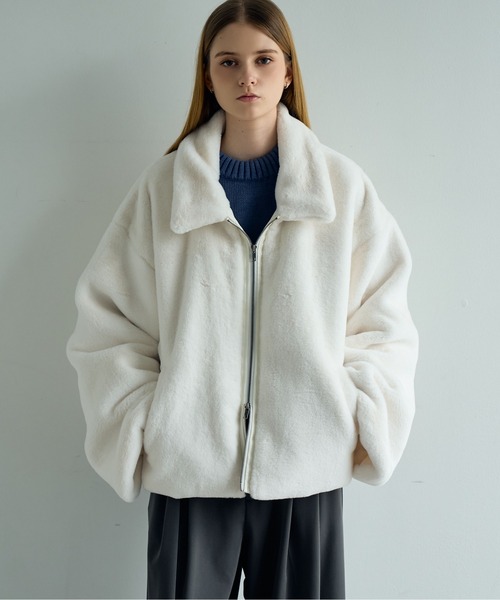 ellesse×ゴールドウイン くま L リバーシブル アウター ゆったり 防寒 ELLUV ブルゾン アウター 「ELLUV/エルヴ」ノーブルエレガンスファー