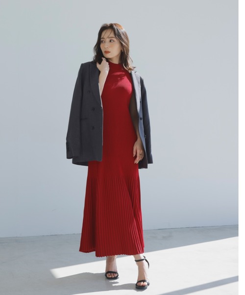 「anuans」 ニットワンピース MEDIUM ホワイト レディース_画像7