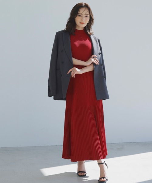 「anuans」 ニットワンピース MEDIUM ホワイト レディース_画像8