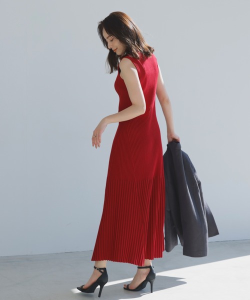 「anuans」 ニットワンピース MEDIUM ホワイト レディース_画像10