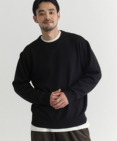 BACK NUMBER セーター ニット 「BACK NUMBER」ポリナイロンニット