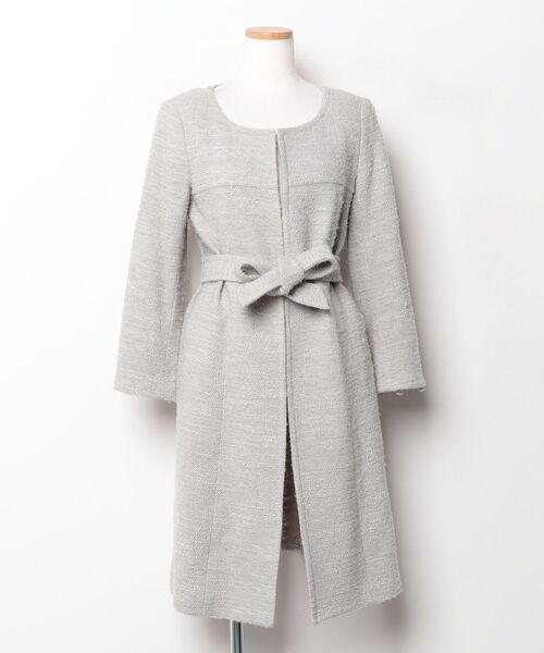 theory luxe（セオリーリュクス） ノーカラーコート 38 グレー